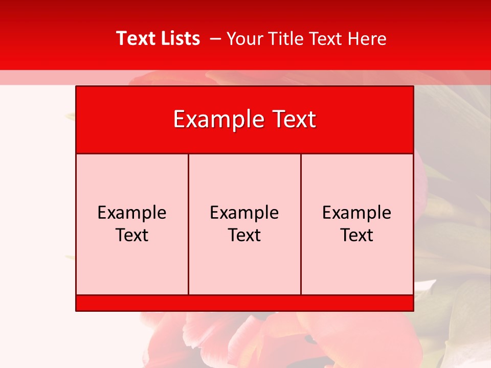 Garden Romance Objects PowerPoint Template