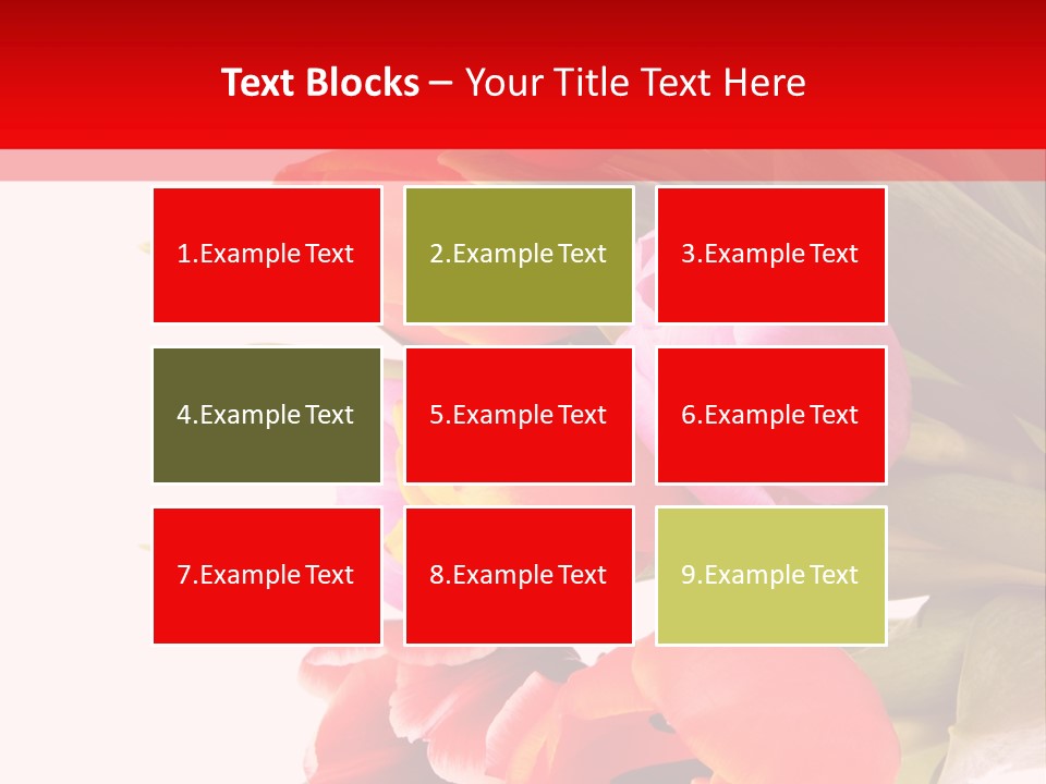 Garden Romance Objects PowerPoint Template