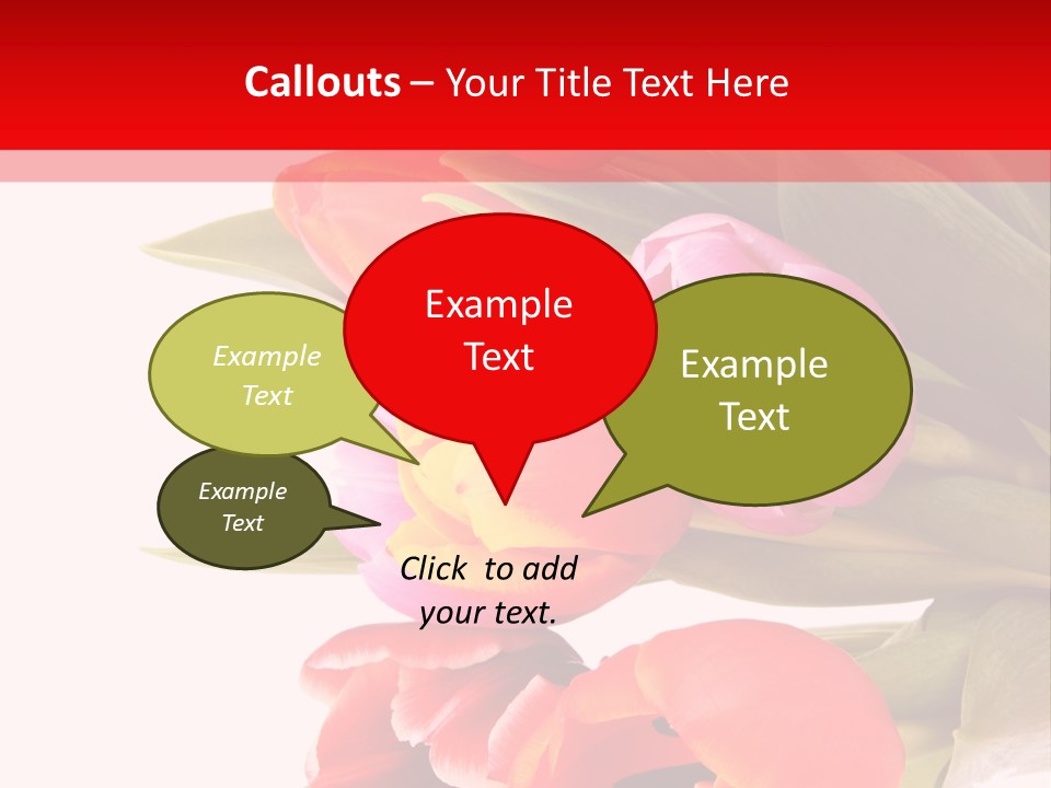 Garden Romance Objects PowerPoint Template
