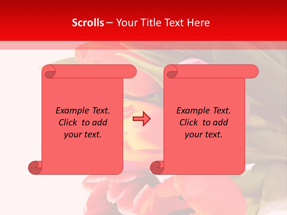 Garden Romance Objects PowerPoint Template