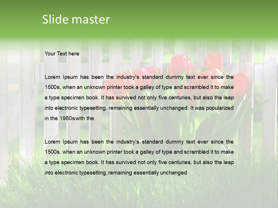 Harmonie Eingez Terasse PowerPoint Template