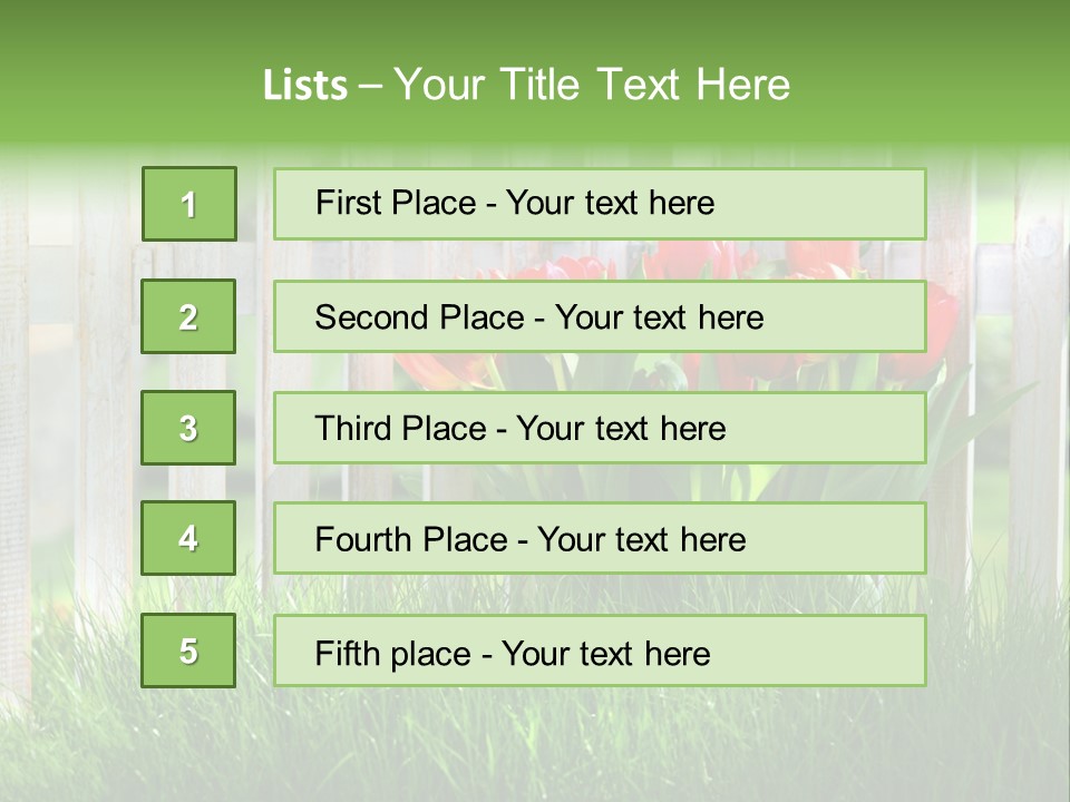 Harmonie Eingez Terasse PowerPoint Template