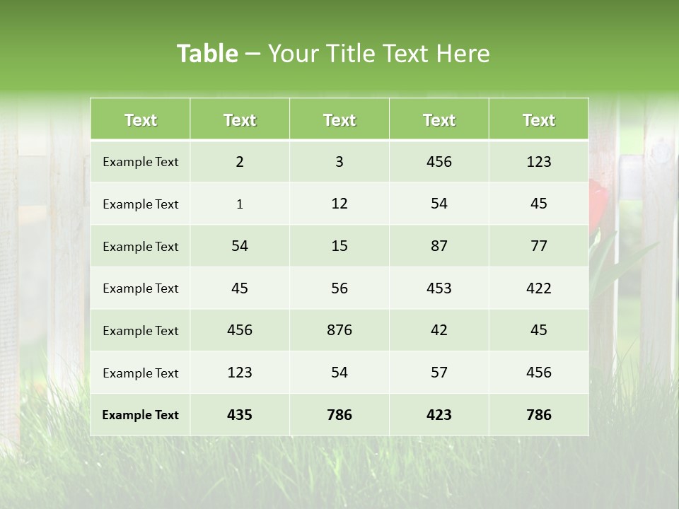 Harmonie Eingez Terasse PowerPoint Template