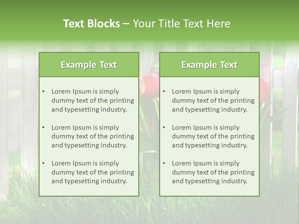 Harmonie Eingez Terasse PowerPoint Template