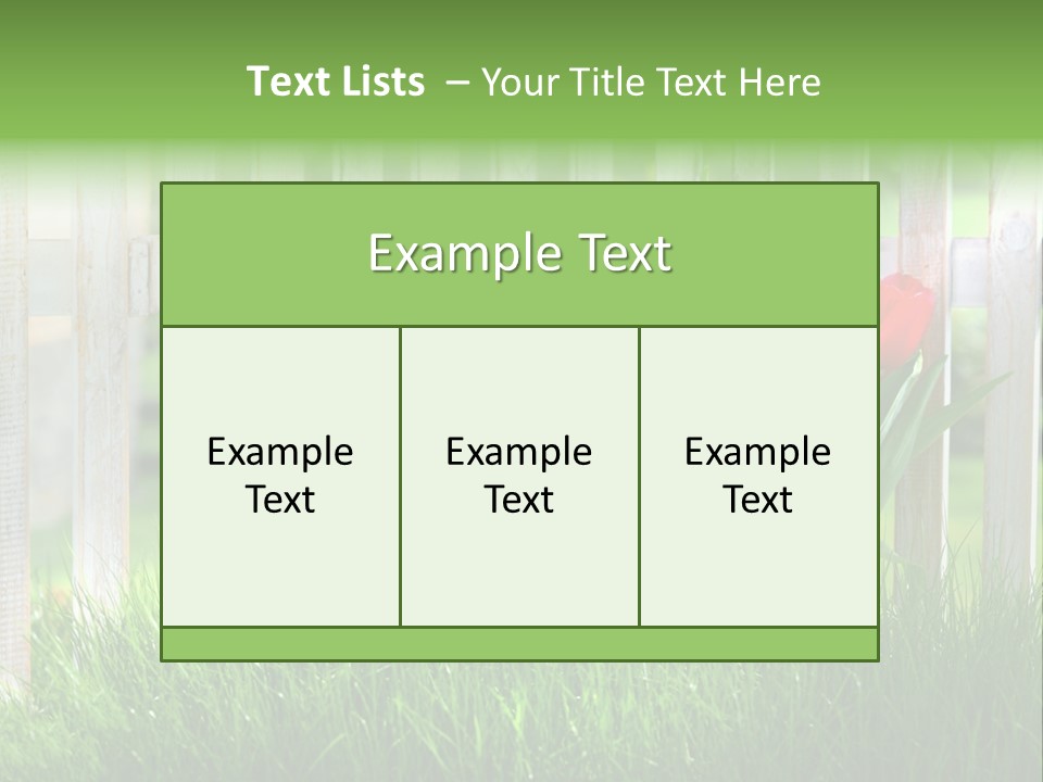 Harmonie Eingez Terasse PowerPoint Template