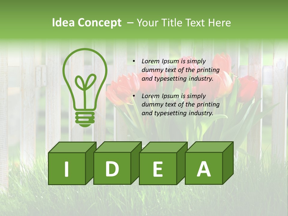 Harmonie Eingez Terasse PowerPoint Template