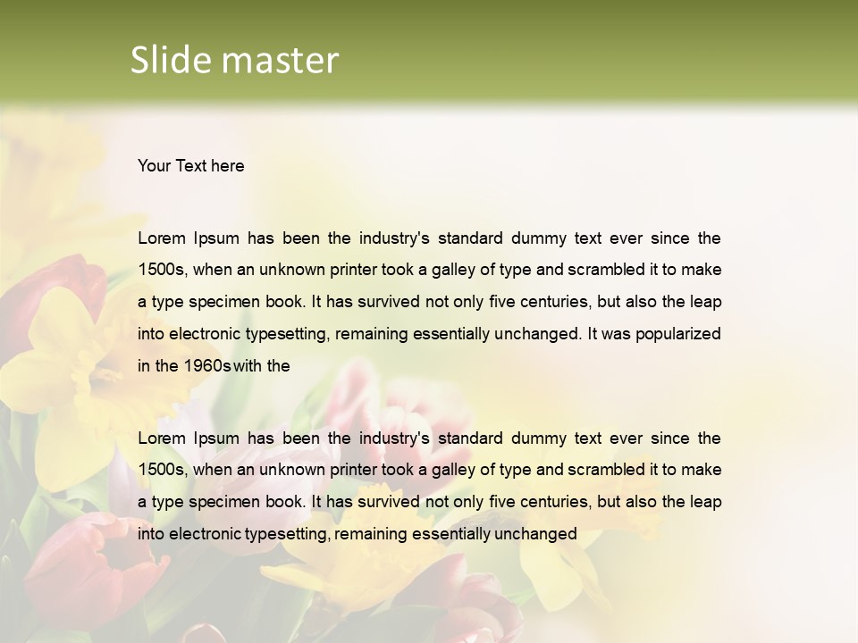 Green Square Purple PowerPoint Template