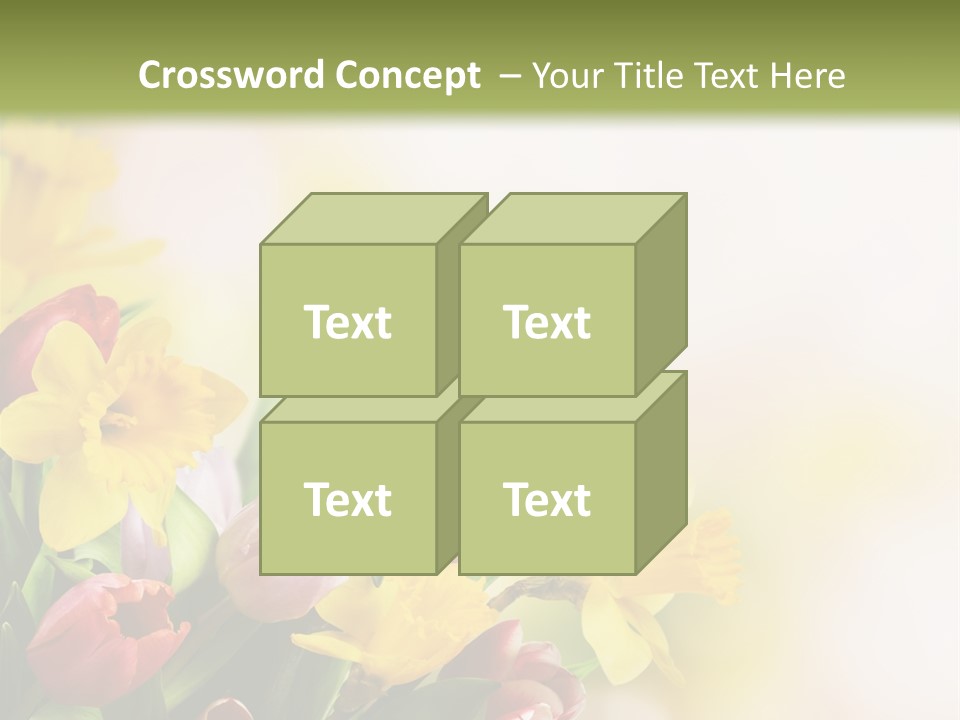 Green Square Purple PowerPoint Template