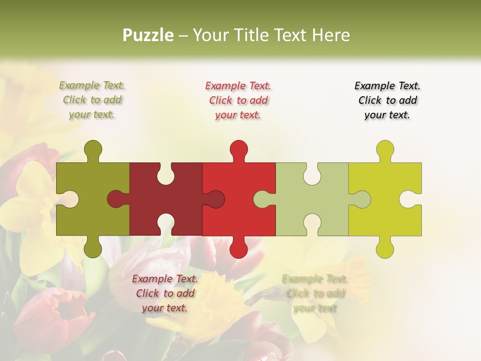 Green Square Purple PowerPoint Template