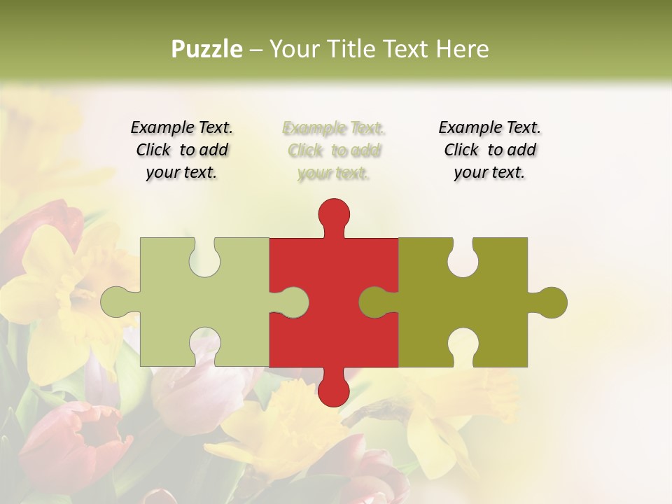 Green Square Purple PowerPoint Template