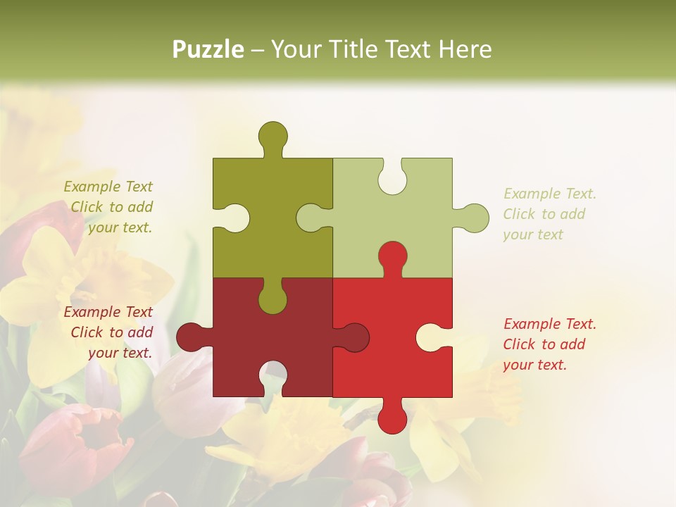 Green Square Purple PowerPoint Template