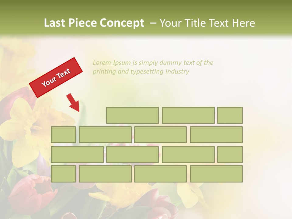 Green Square Purple PowerPoint Template