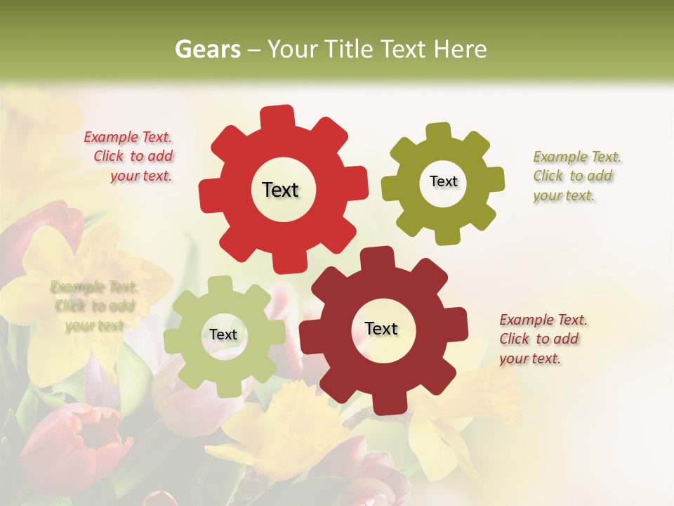 Green Square Purple PowerPoint Template