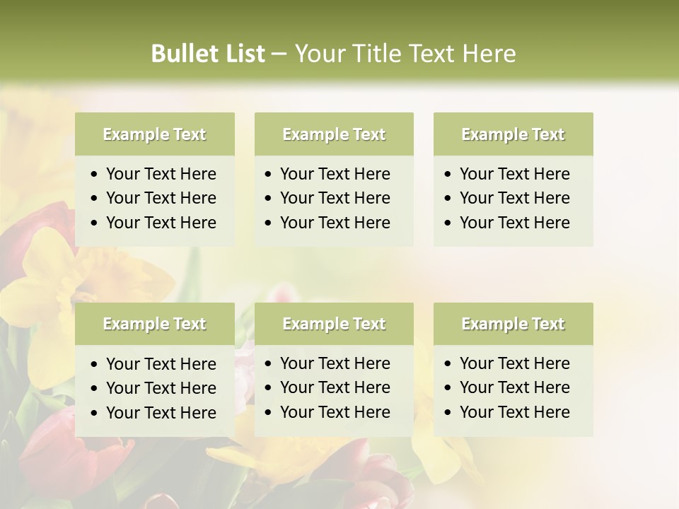 Green Square Purple PowerPoint Template