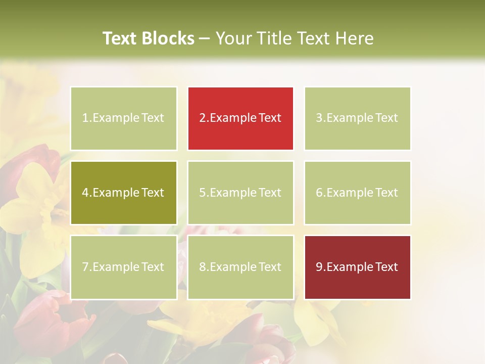 Green Square Purple PowerPoint Template