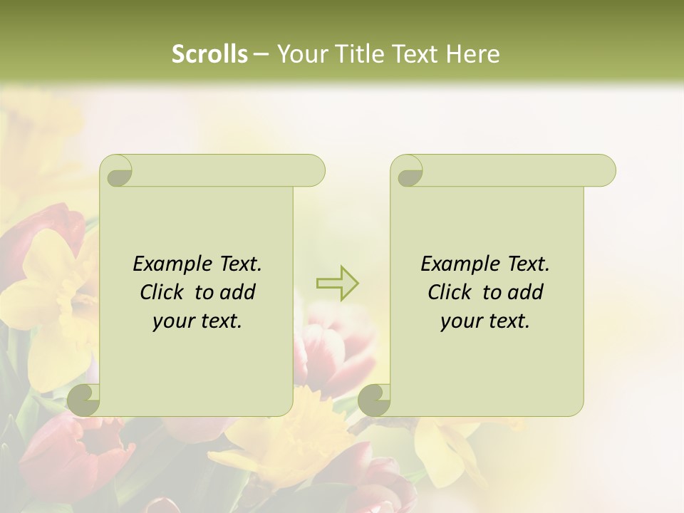 Green Square Purple PowerPoint Template