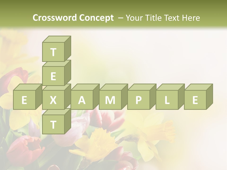 Green Square Purple PowerPoint Template