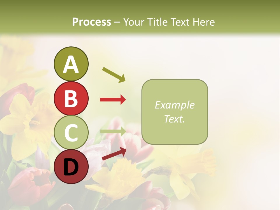Green Square Purple PowerPoint Template