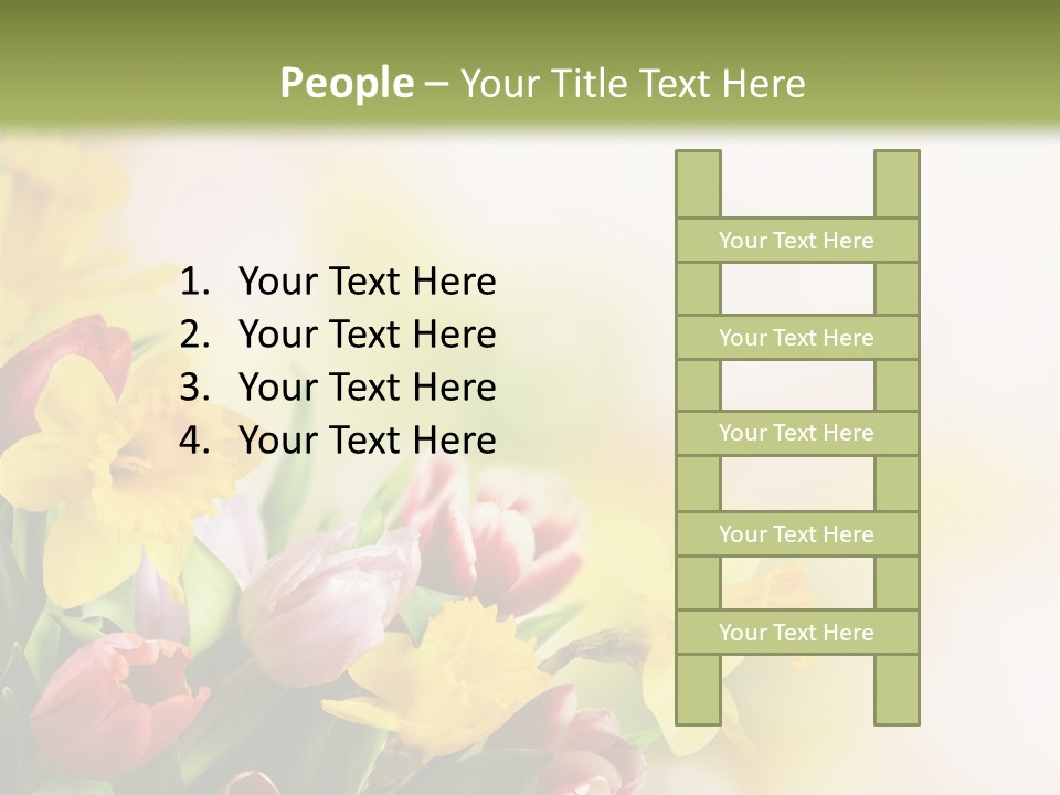 Green Square Purple PowerPoint Template