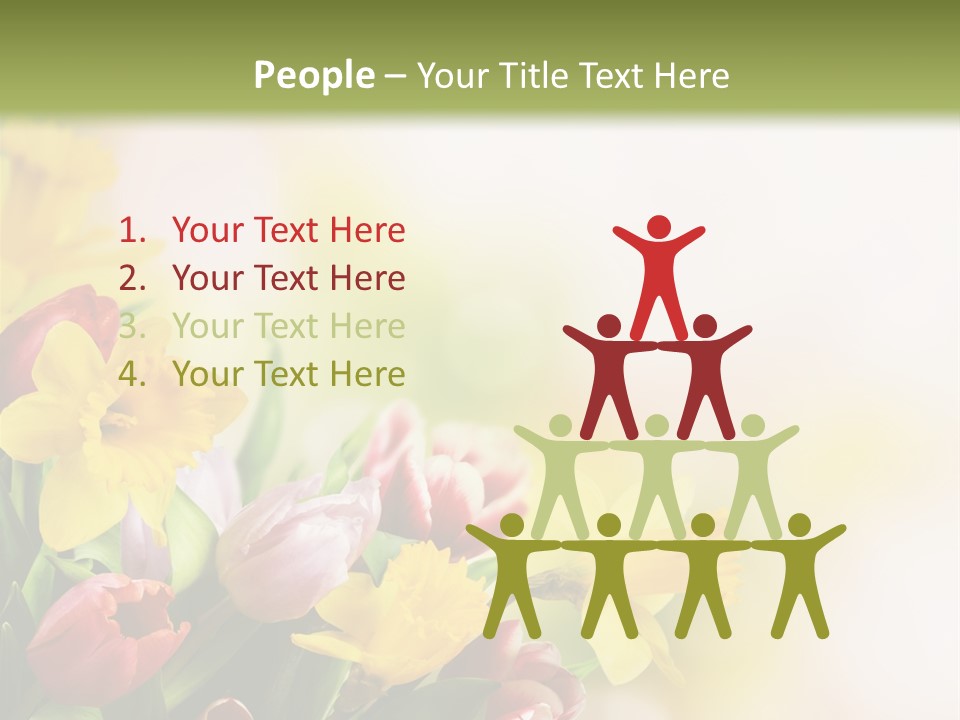 Green Square Purple PowerPoint Template