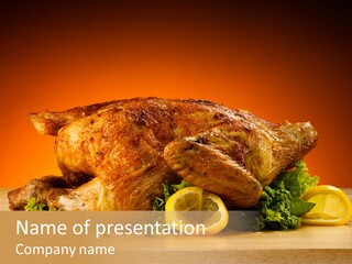 Drumstick Garnish Roast PowerPoint Template