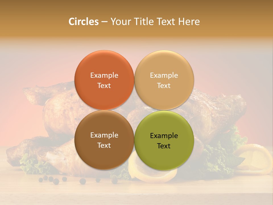 Drumstick Garnish Roast PowerPoint Template