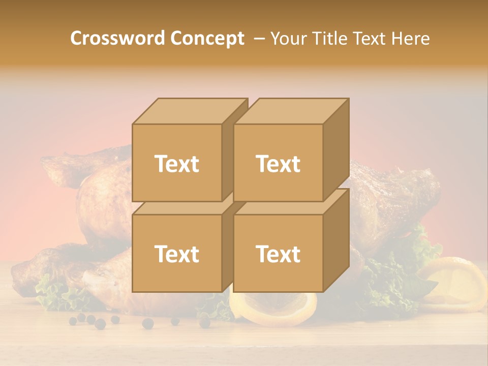 Drumstick Garnish Roast PowerPoint Template