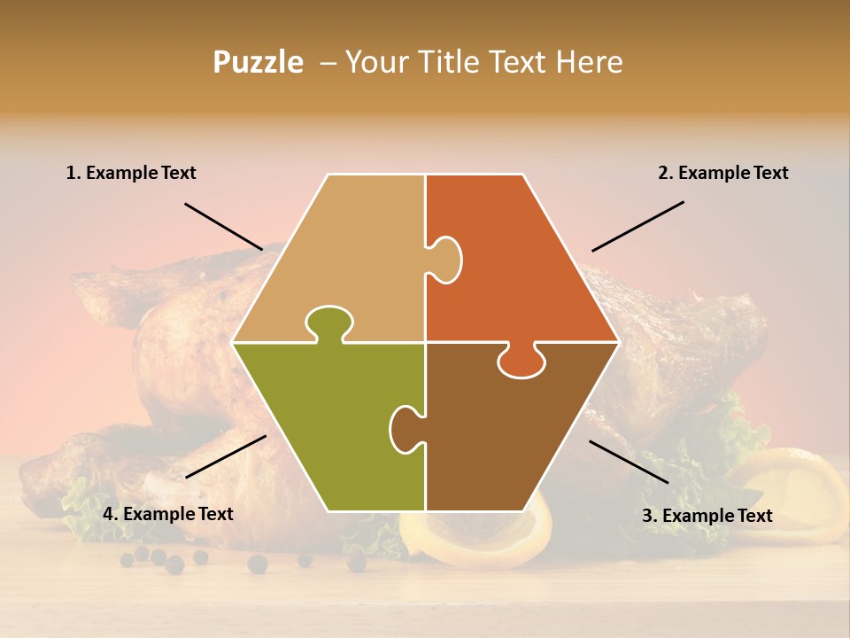 Drumstick Garnish Roast PowerPoint Template