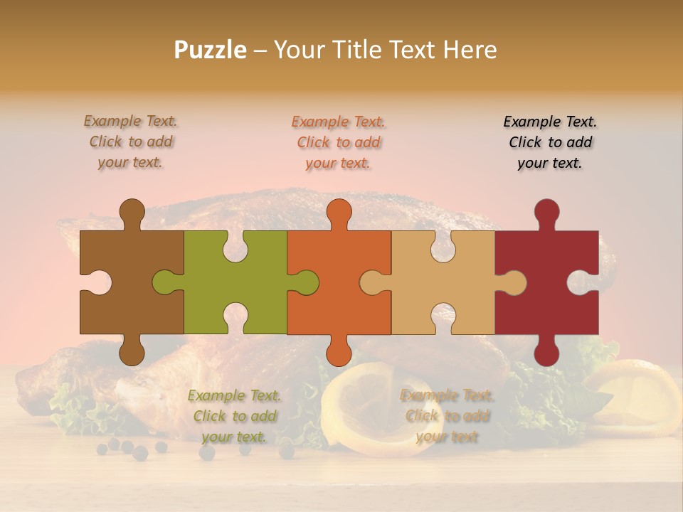 Drumstick Garnish Roast PowerPoint Template