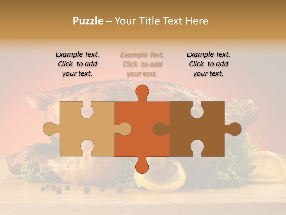 Drumstick Garnish Roast PowerPoint Template