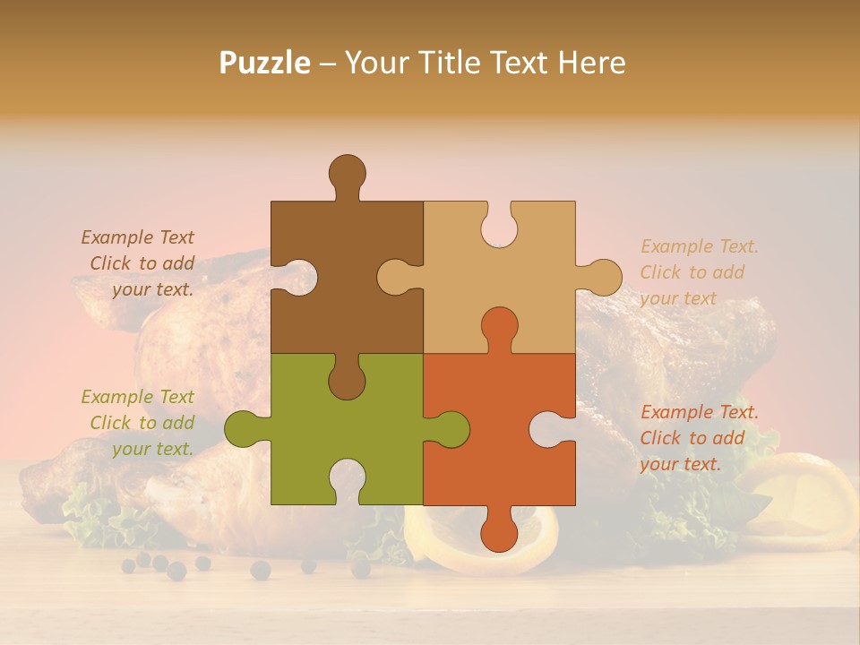 Drumstick Garnish Roast PowerPoint Template