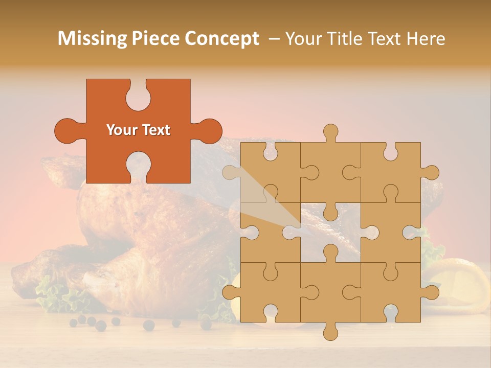 Drumstick Garnish Roast PowerPoint Template