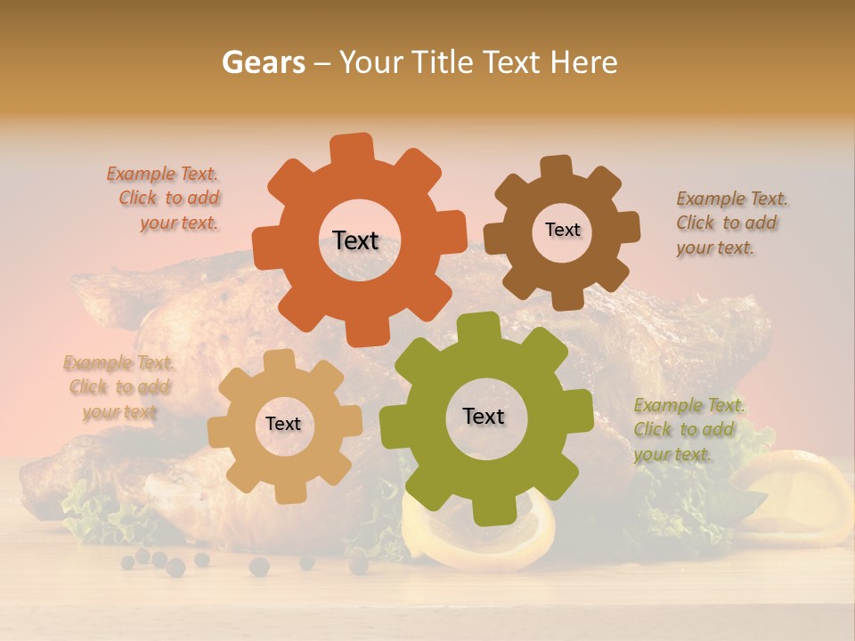 Drumstick Garnish Roast PowerPoint Template