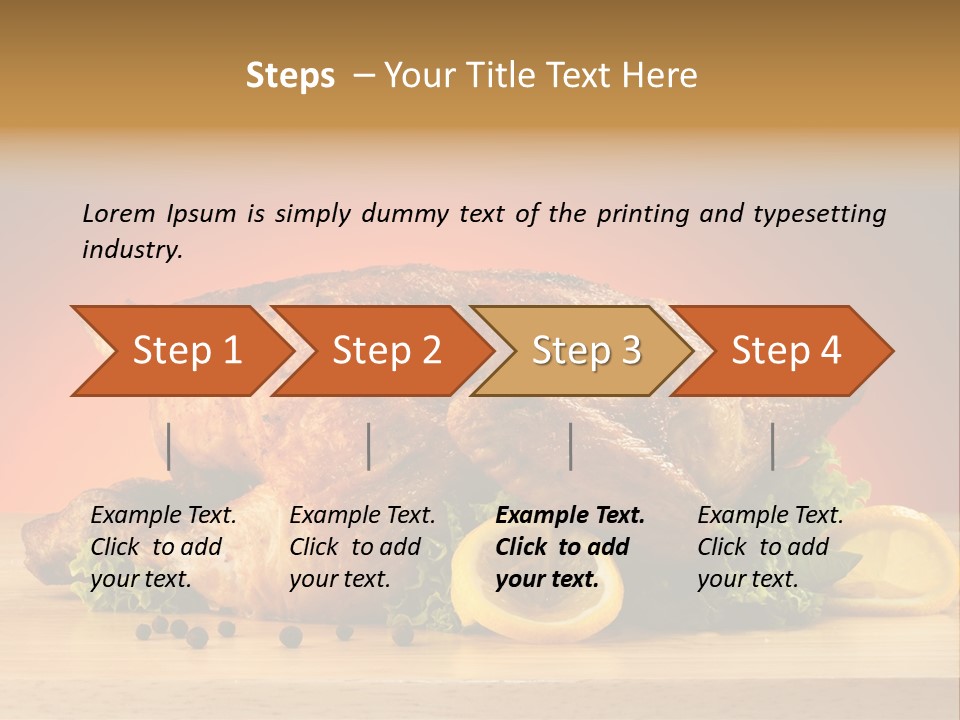 Drumstick Garnish Roast PowerPoint Template