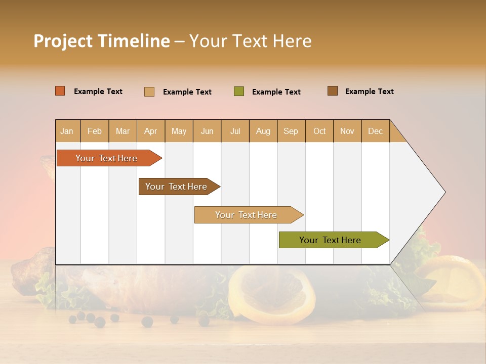 Drumstick Garnish Roast PowerPoint Template