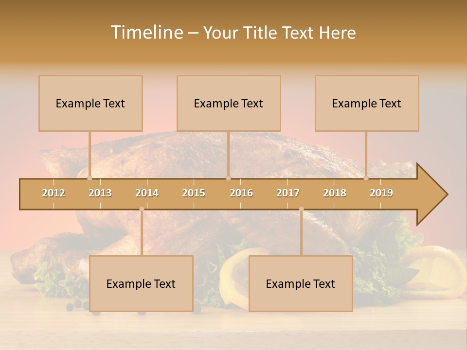 Drumstick Garnish Roast PowerPoint Template