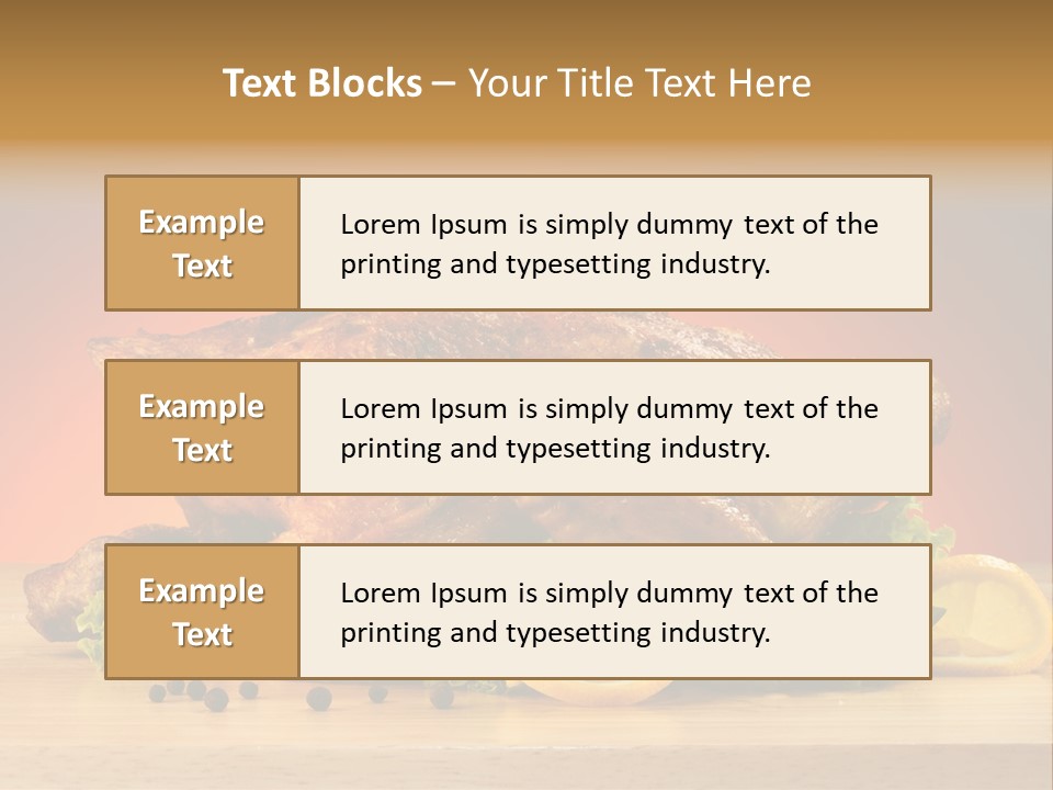 Drumstick Garnish Roast PowerPoint Template