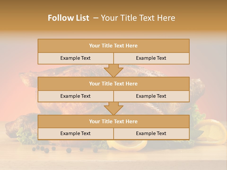 Drumstick Garnish Roast PowerPoint Template