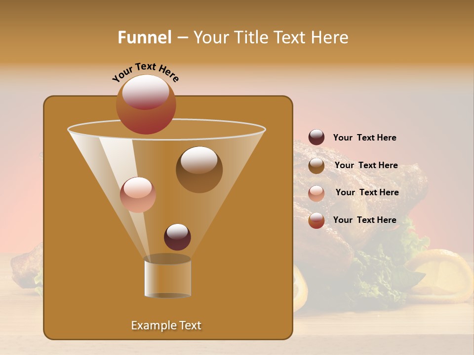 Drumstick Garnish Roast PowerPoint Template