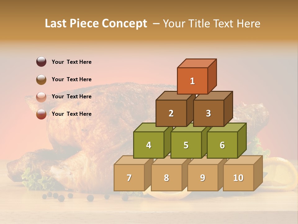 Drumstick Garnish Roast PowerPoint Template