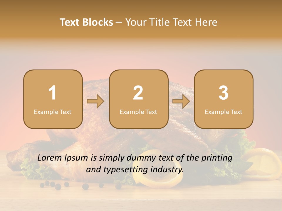 Drumstick Garnish Roast PowerPoint Template