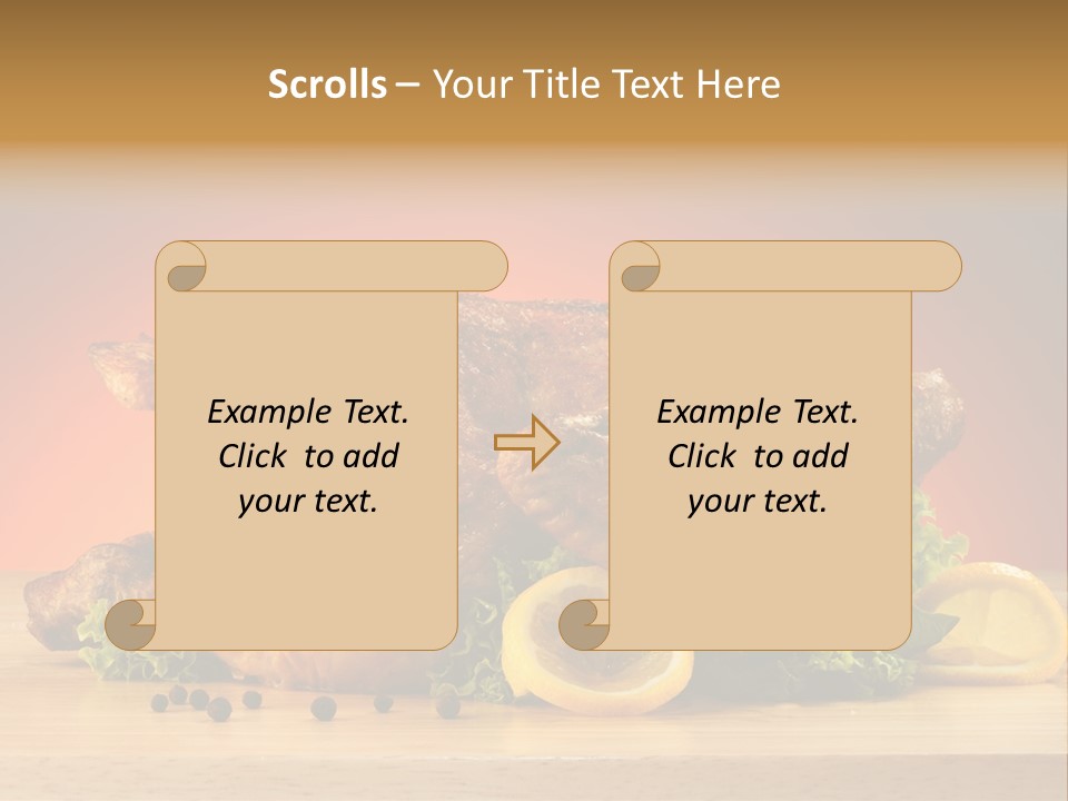 Drumstick Garnish Roast PowerPoint Template