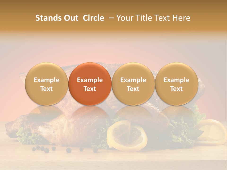 Drumstick Garnish Roast PowerPoint Template