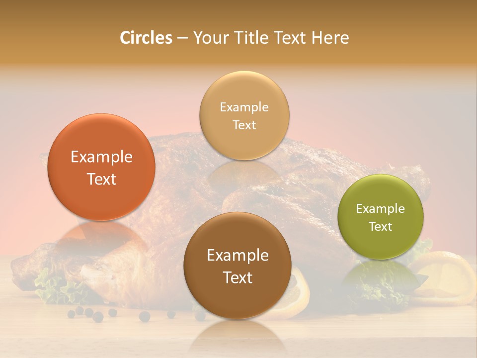 Drumstick Garnish Roast PowerPoint Template