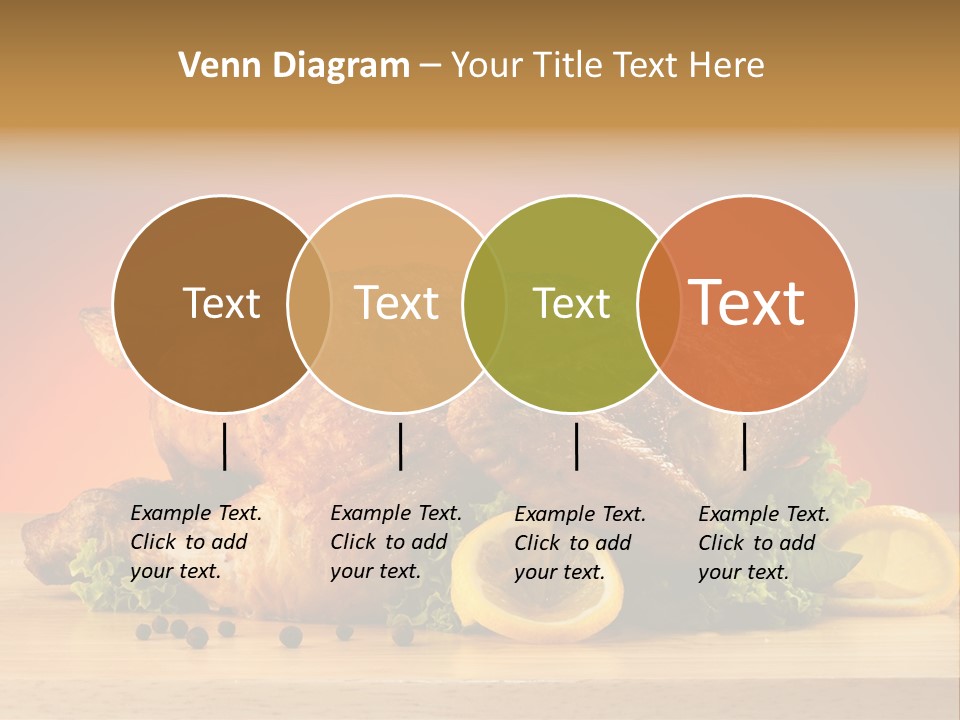Drumstick Garnish Roast PowerPoint Template