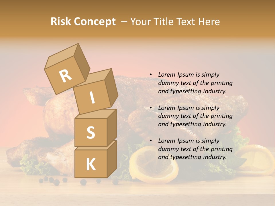 Drumstick Garnish Roast PowerPoint Template