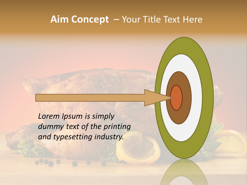 Drumstick Garnish Roast PowerPoint Template