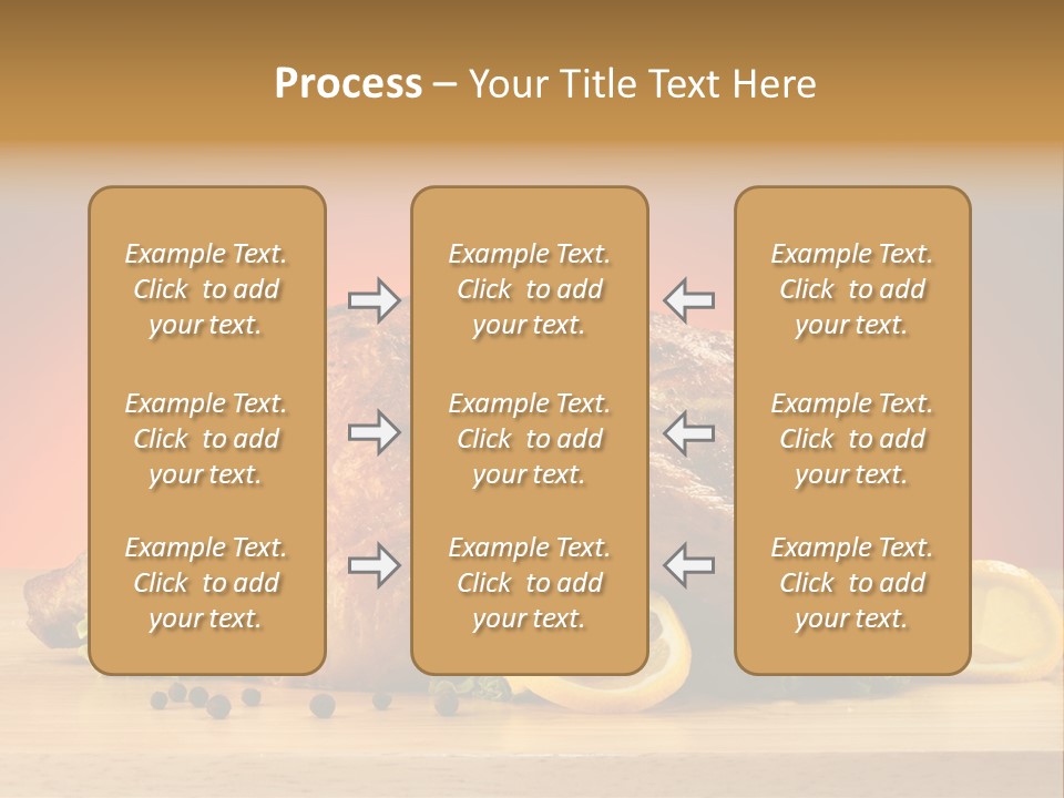 Drumstick Garnish Roast PowerPoint Template