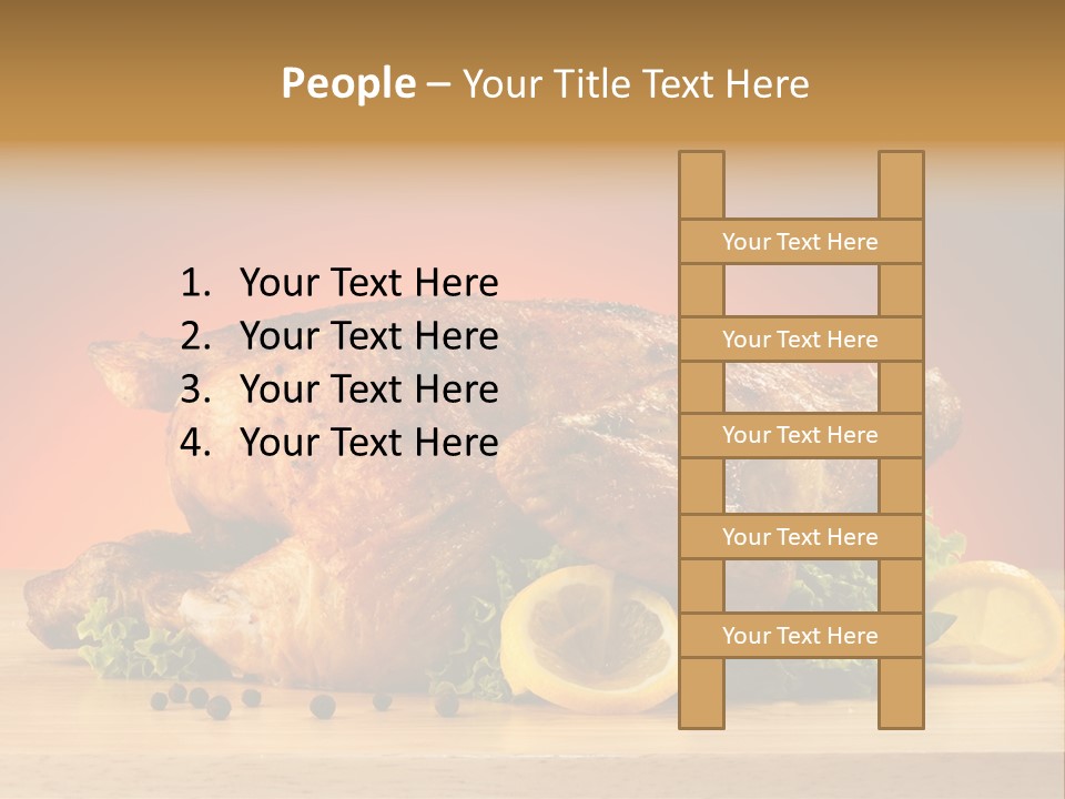 Drumstick Garnish Roast PowerPoint Template