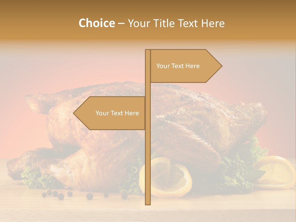 Drumstick Garnish Roast PowerPoint Template